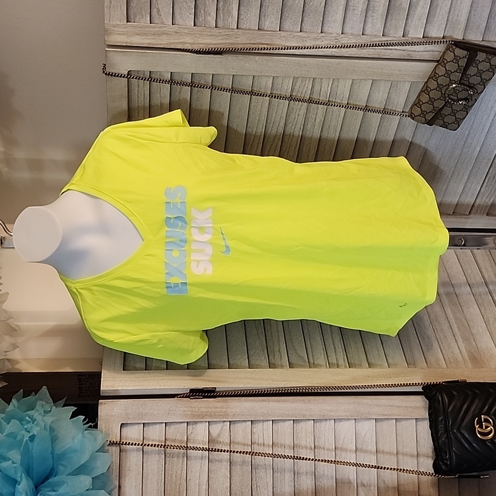 NIKE brand Dri fit Excuses Suck althleisure TShirt
